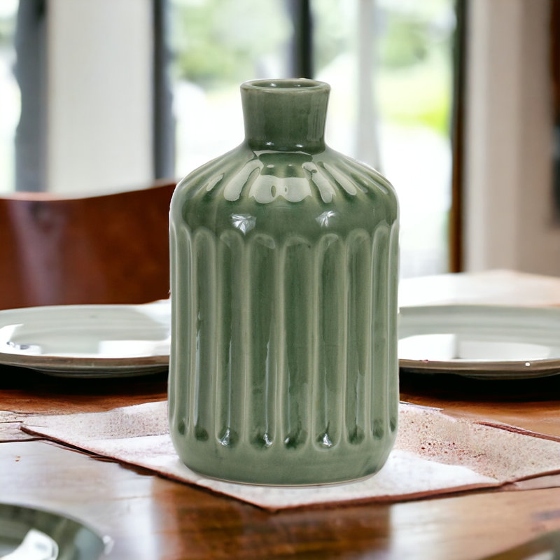 Vase de table Dawnella, H 7,25 po x l 4,75 po x P 4,75 po