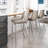 Magnus Upholstered Counter Stool with Metal Frame