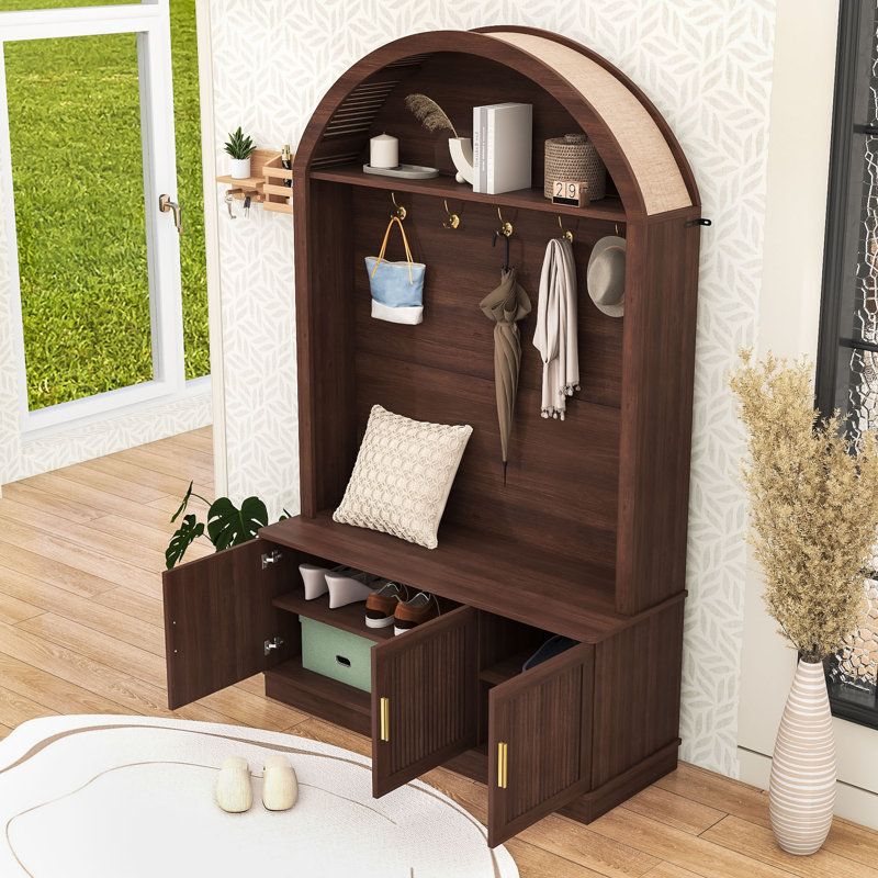 Arbre d'entrée Farmhouse, Walnut