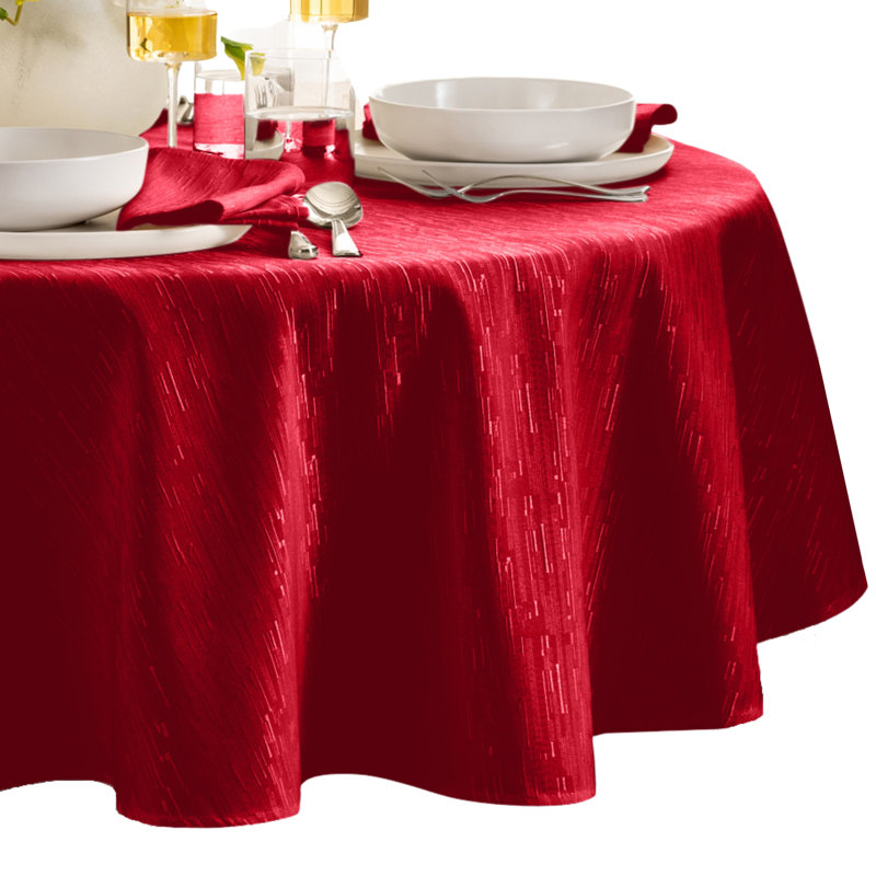 Nappe ronde / ovale en polyester Brosh, Rouge, Ovale 60 po x 84 po