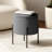 Modern Round Boucle Ottoman With Storage-1788579432