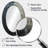 Shattered Grey Stone Geode Minimalism III - Traditional Oval Wall Mirror-1240730794