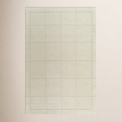 Mallory Hand-Woven Pearl Geometric Rug