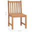Fauteuil de patio en teck