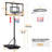 Yaheetech Height Adjustable Portable Metal Full-Size Basketball Hoop-84691522