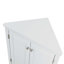 Armoire de rangement triangulaire blanche avec tablettes réglables-242456100