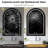 Metal Arch LED Wall Mirror-1645045221