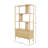 Masie 71"H x 35.4"W 2-Drawer Oak Bookcase,