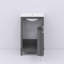 Petit meuble-lavabo sur pied 20 po avec lavabo en céramique blanc-1967481544