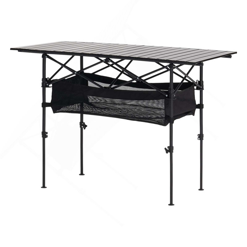 Table de camping pliante en aluminium