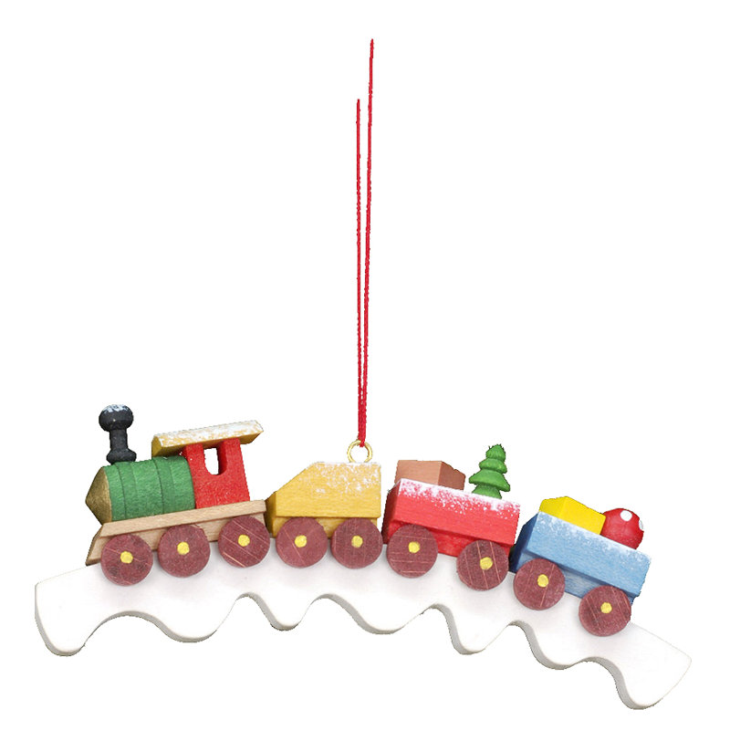 Ornement figurine suspendue train