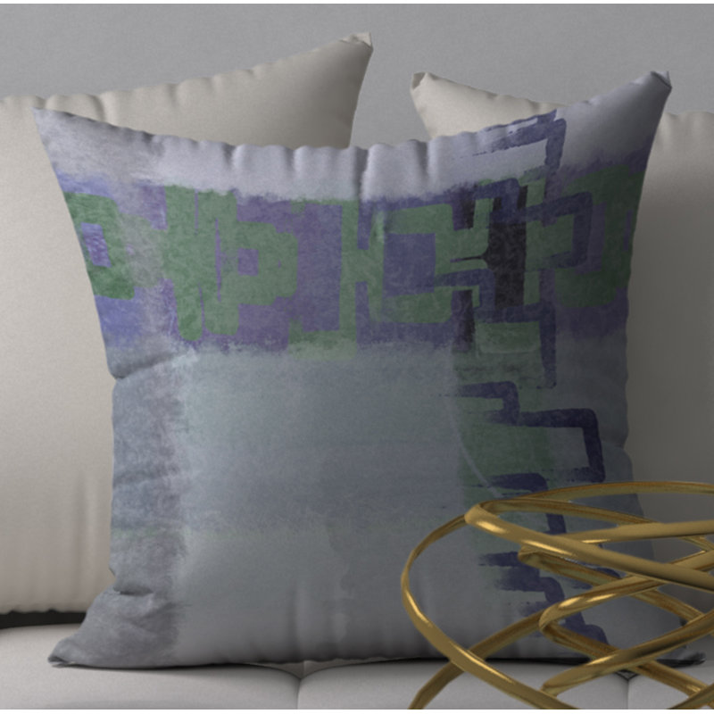 Housse de coussin décorative carrée et insert, 24" X 24"