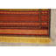 Tapis unique en laine noué à la main nouvel âge de 3 pi 5 po x 4 pi 11 po orange Niza