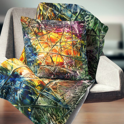 Abstract Throw Pillow