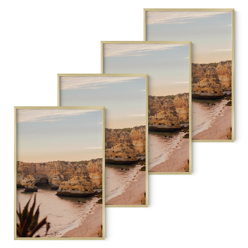 Cadre photo en métal, 24 po x 36 po, Or