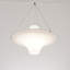 Lustre de soucoupe volante blanche minimaliste moderne pour les espaces contemporains