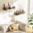 2 Piece Wall Shelves for Bathroom, Kitchen, Bedroom, Bathroom Shelf with Towel Bar-796069214-796069213