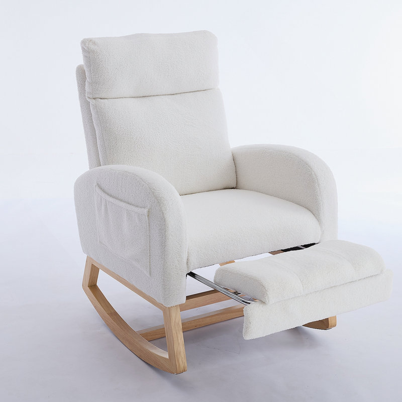 Chaise berçante Teddy, Blanc