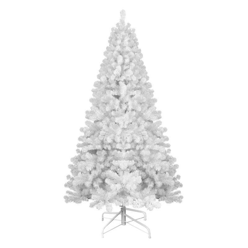 Arbre de Noël 9 pi avec fil mémoire, arbre en PVC à charnière 1910 pointes, assemblage facile pour la décoration intérieure des Fêtes