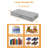 2 Pack 4.5 Inch Tall Low Profile Underbed Clothes Storage Organizer Bin With Sturdy Side & Bottom Support, Use As Clothes Organizer, Pillow And Blanket Organizer