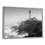 Phare monochrome brouillard d'hiver Cliff II - phares, art mural-933398449-933398408