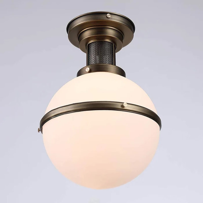 Plafonnier semi-encastré 1 lumière 10,2 po