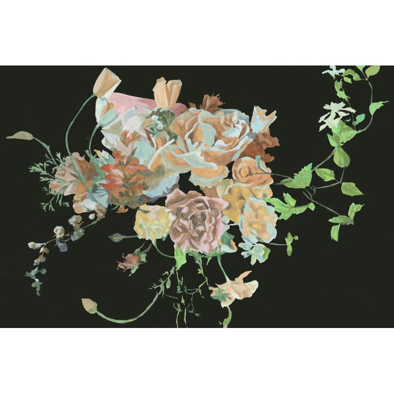 Blooming in the Dark II by Melissa Wang - Graphic Art, 51cm H x 76cm W, Wrapped Canvas