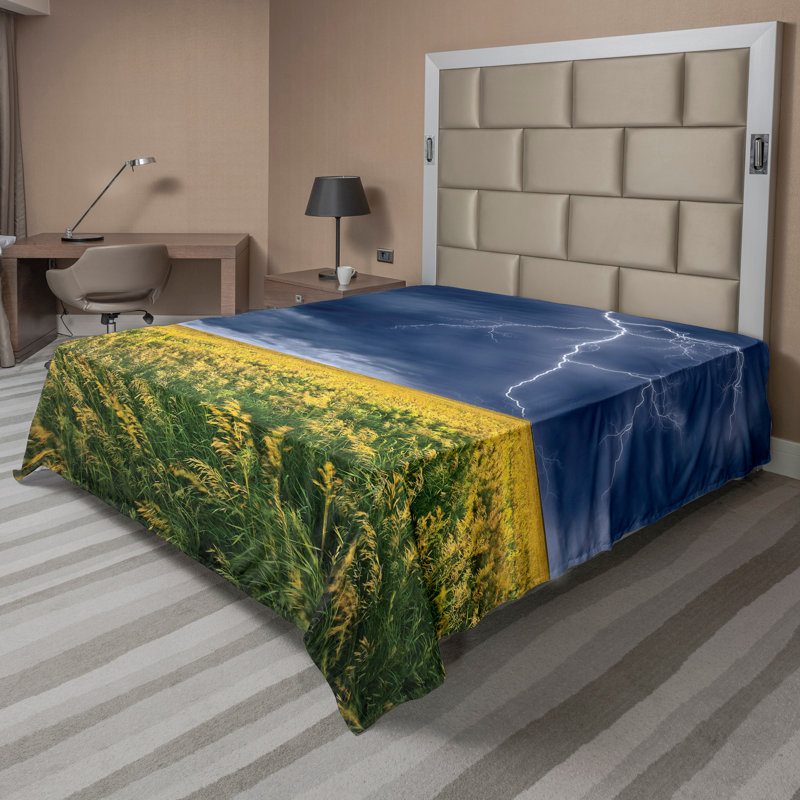 Drap-housse Ambesonne, Drap plat pour très grand lit californien