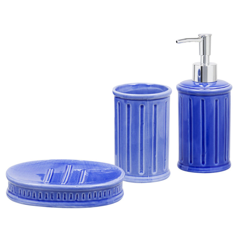 Ensemble d'accessoires de salle de bain Aautres, Bleu