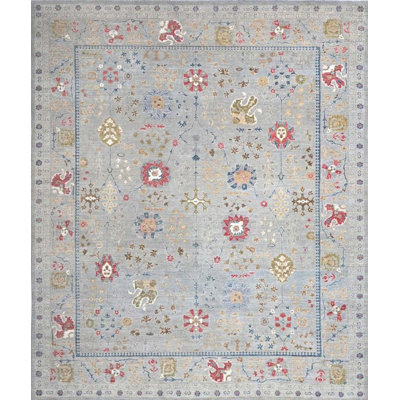 Transitional One-of-a-Kind Rectangle 11'9" X 14'10" Wool Area Rug Tan