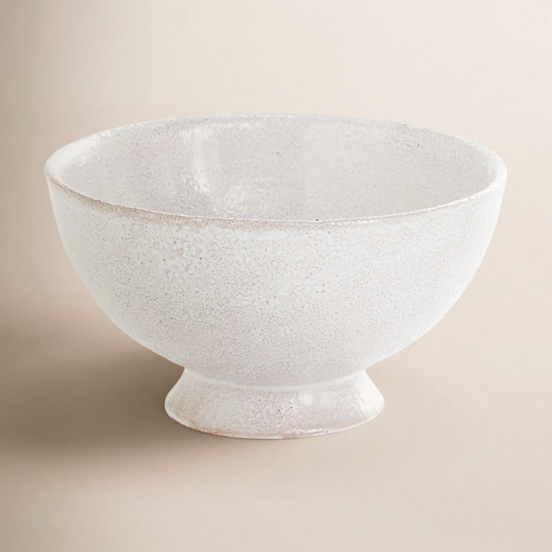 Pot à fleurs en céramique Audie, H 3,75 po x l 6,75 po x P 6,75 po
