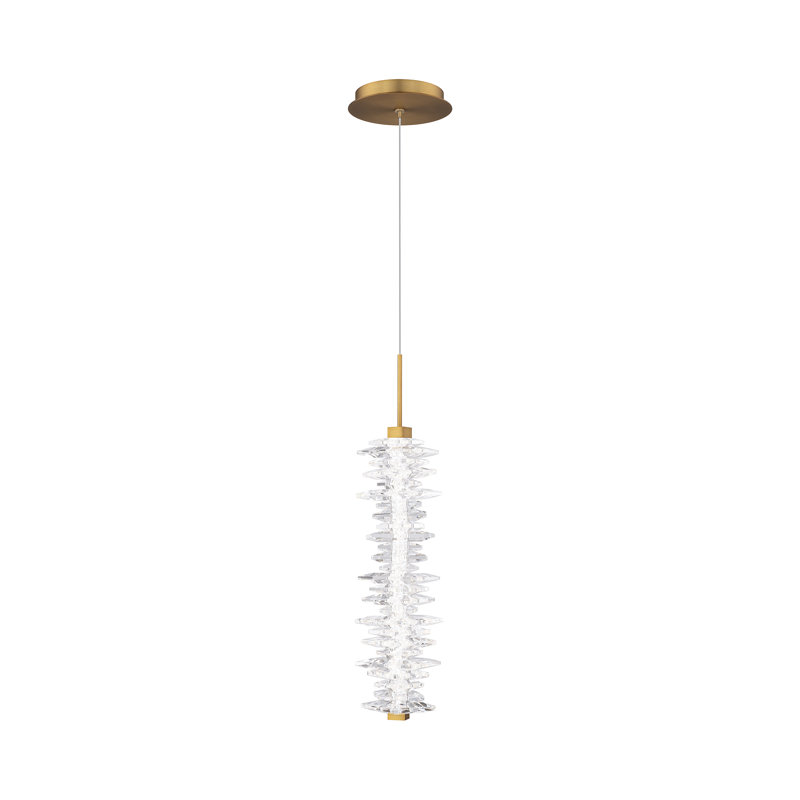 Bergy 1 - Light LED Pendant, Aged Brass