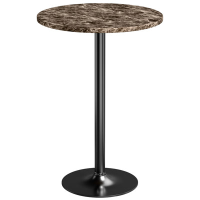 Tables de salle à manger à piédestal et tables de bistro rondes 2 pièces 39,5 "Nuno