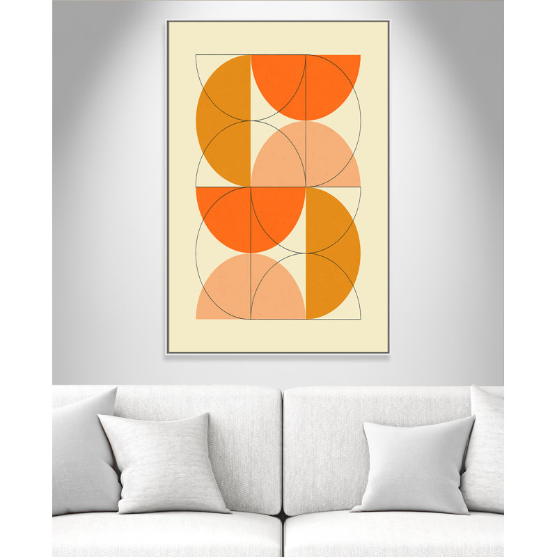 «Imaginaire 2» par Blue, Framed Canvas, 41.5'' W x 61.5'' H, Flotteur blanc