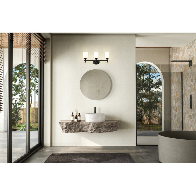 Amrutha 3 Light Vanity, Matte Black