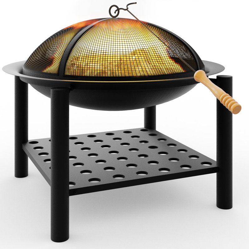 Chrissy Square Steel Smokeless Fire Pit