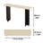 Modern Travertine Texture Console Table – 46.8" Narrow Stone Entryway Or Sofa Table For Hallway & Living Room Decor