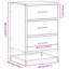 40cm W Metal Bedside Table-1167384353