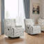 Fauteuil inclinable et oscillant rembourré classique-1559355148