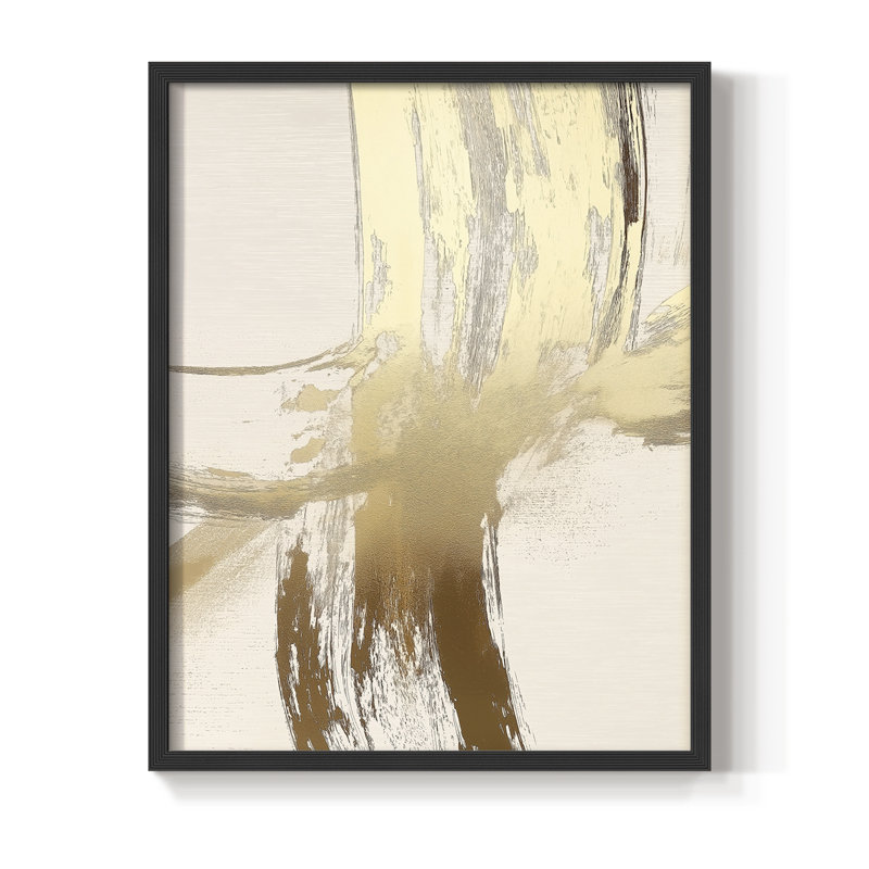 "Abstract", abstrait encadré, prêt à accrocher, H 10 po x l 8 po, Noir