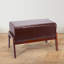 Tabouret en bois rembourré Mid Century-296692392