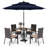 Leonard 4 - Person Patio Dining Set with Square Table , Cushions Included