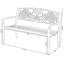 Banc de jardin en acier durable Barty