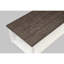Table basse ultramoderne rectangulaire blanche et brune avec, pour une décoration de salon forte et blanche, de style contemporain