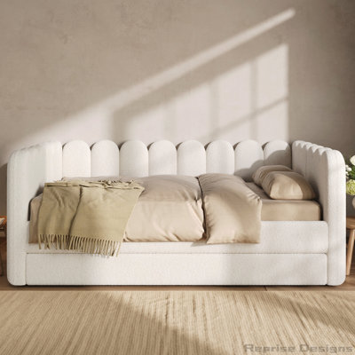 Upholstered Daybed with Trundle