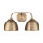 Lesniak 2-Light Bath Vanity in Modern Brass-175540336