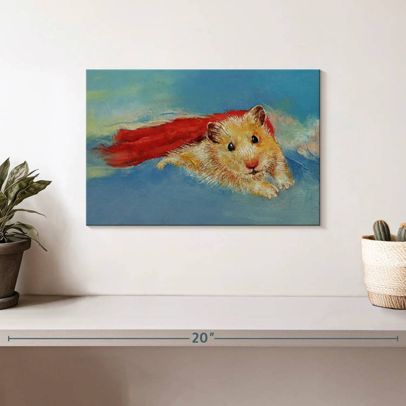 Crowle Hamster Superhero, 8" H x 12" W