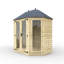 8x6w Tiger Elite Pressure-Treated Full Pane Octagonal