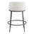 Corrinne Hammered Forged Steel Upholstered Counter Height Stool-606350369