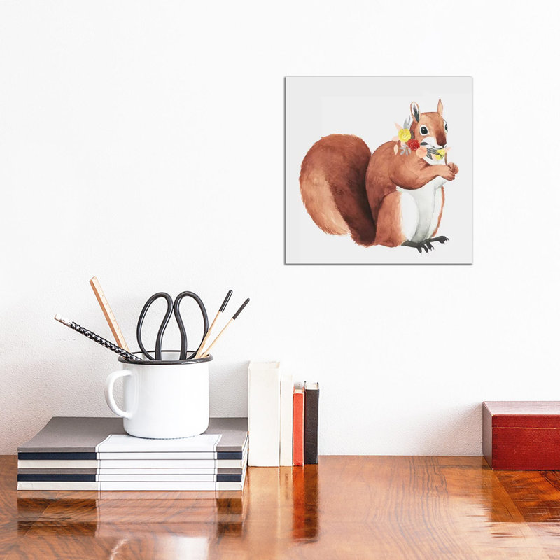 Flower Crown Forester II by Grace Popp - Wrapped Canvas Painting, 30.48 cm H x 30.48 cm W